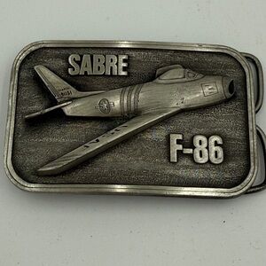 Vintage USAF F-86 Sabre Belt Buckle
